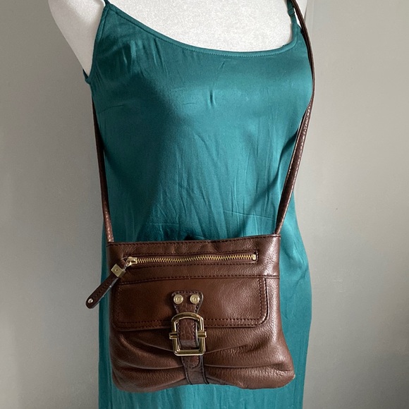 Etienne Aigner Bags Etienne Aigner Brown Leather Crossbody Bag With